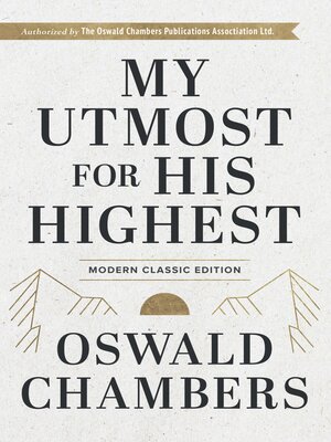 cover image of My Utmost for His Highest